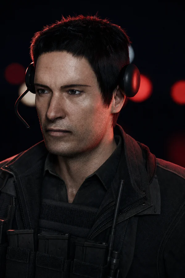 Painted portrait of Rook